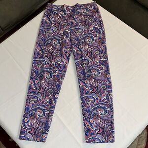Isaac Mizrahi Vibrant Paisley Pants Size 6
